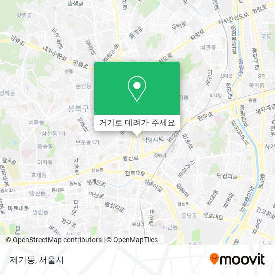 제기동 지도