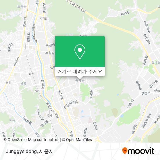 Junggye dong 지도