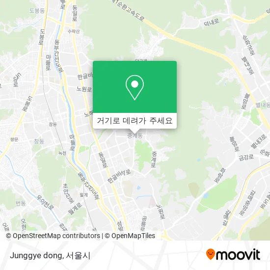 Junggye dong 지도