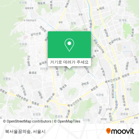 북서울꿈의숲 지도