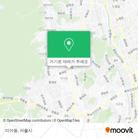미아동 지도