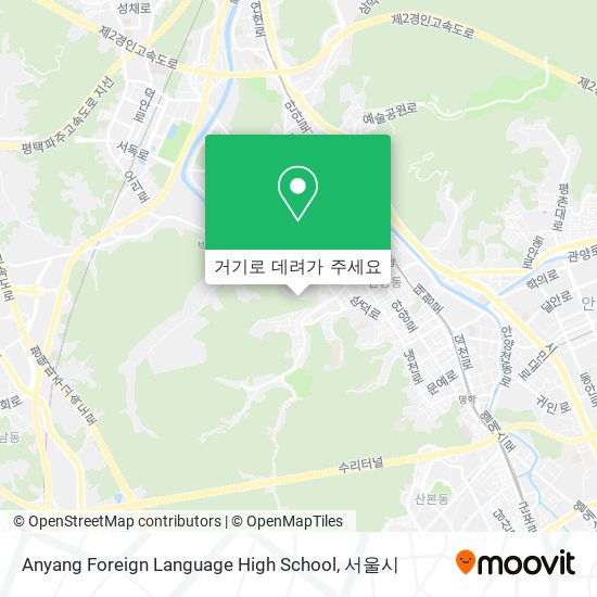 Anyang Foreign Language High School 지도