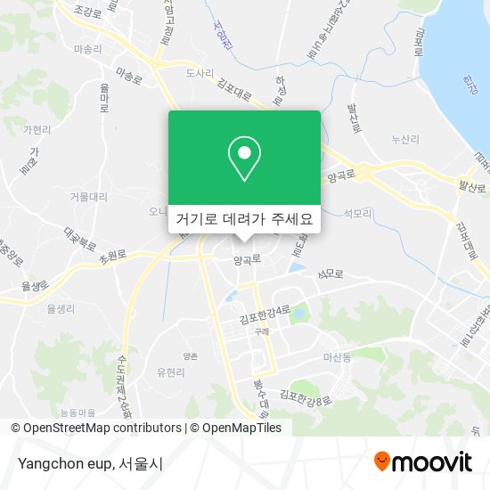 Yangchon eup 지도