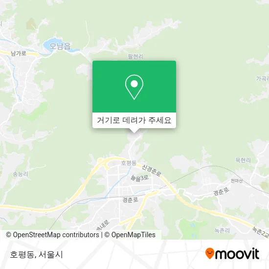 호평동 지도