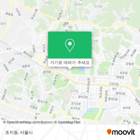 초지동 지도