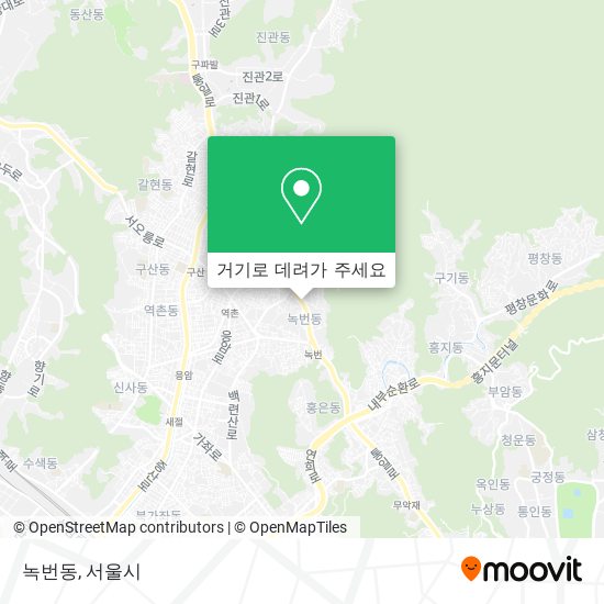 녹번동 지도