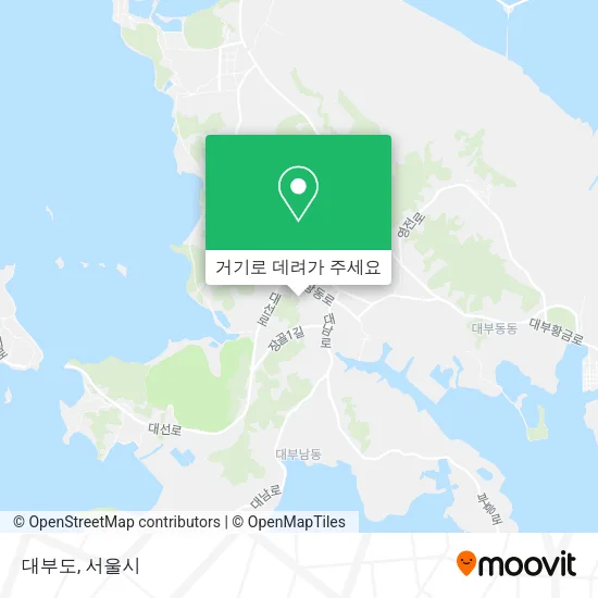 대부도 지도