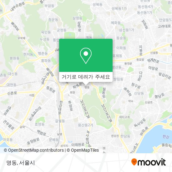 명동 지도