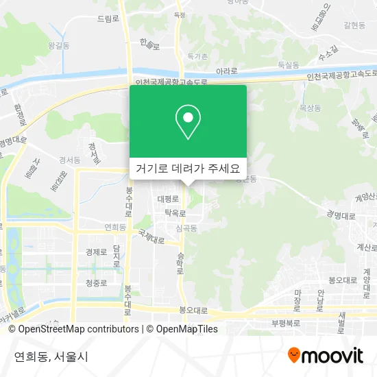 연희동 지도