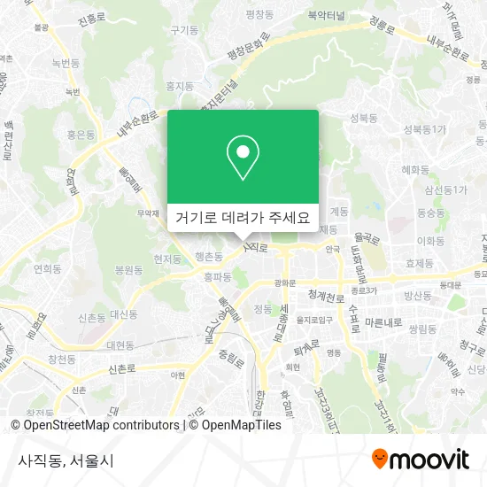 사직동 지도