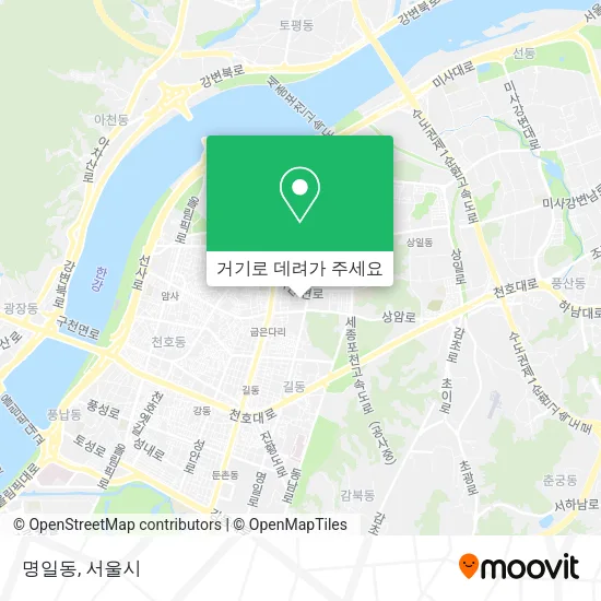 명일동 지도