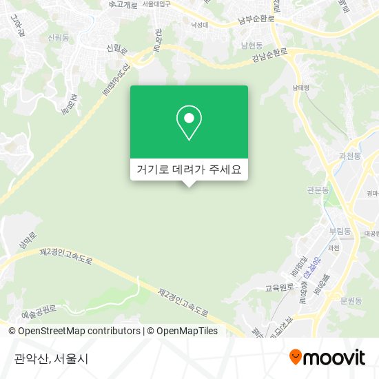 관악산 지도