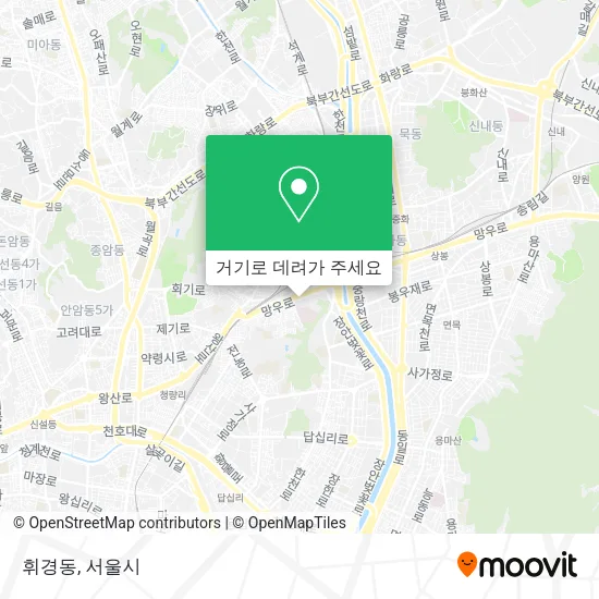 휘경동 지도