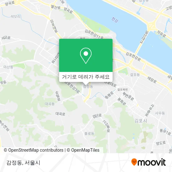 감정동 지도