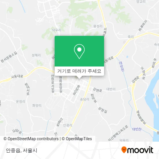 안중읍 지도