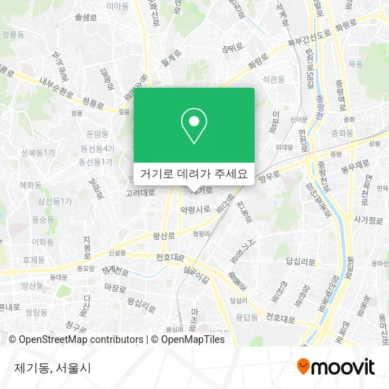 제기동 지도