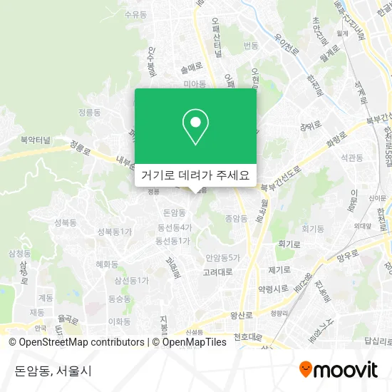 돈암동 지도
