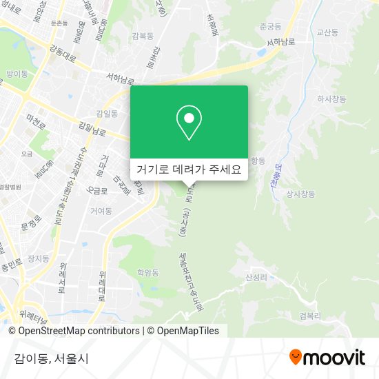 감이동 지도