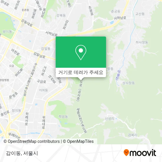감이동 지도