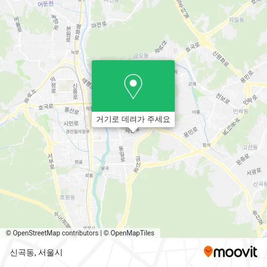 신곡동 지도