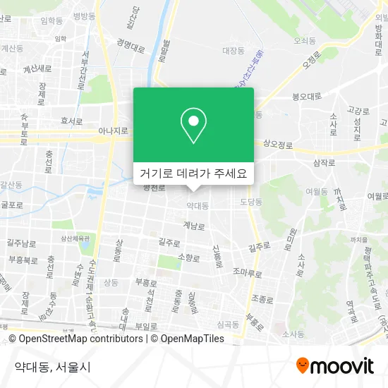 약대동 지도