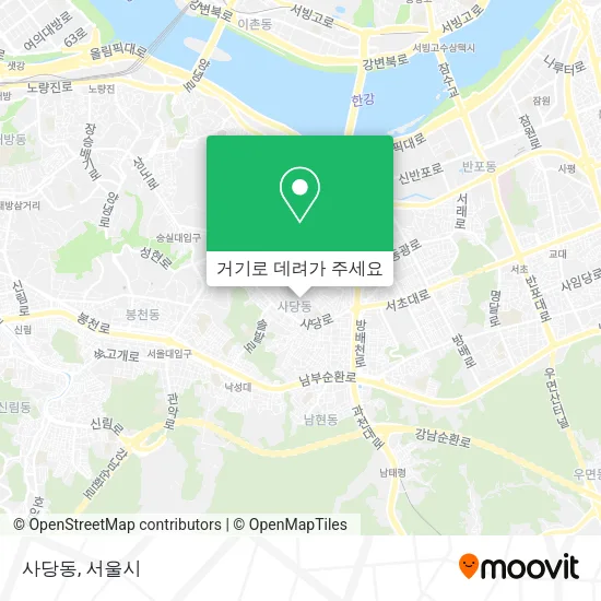 사당동 지도
