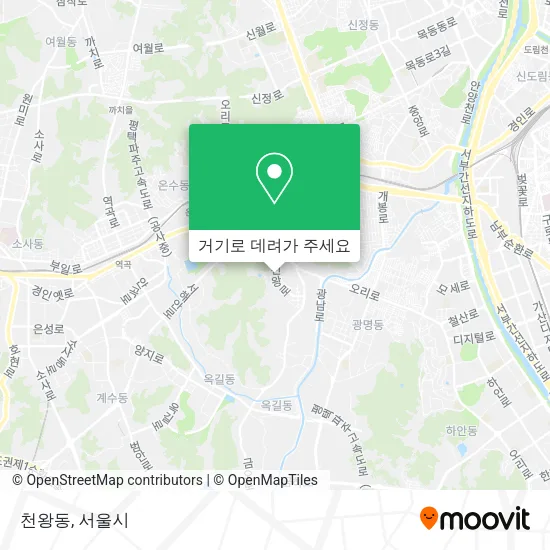 천왕동 지도