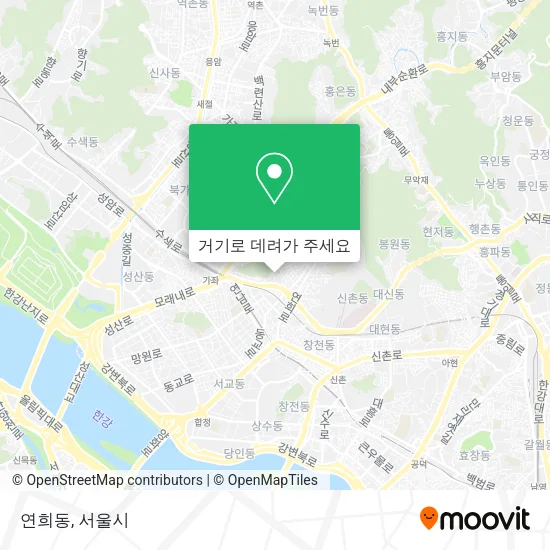 연희동 지도