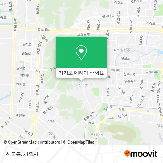 산곡동 지도