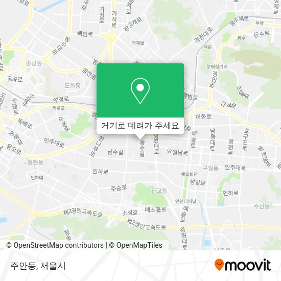 주안동 지도