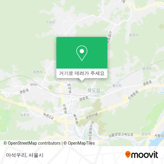 마석우리 지도