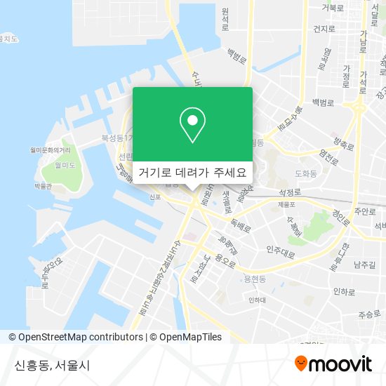 신흥동 지도