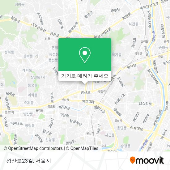 왕산로23길 지도