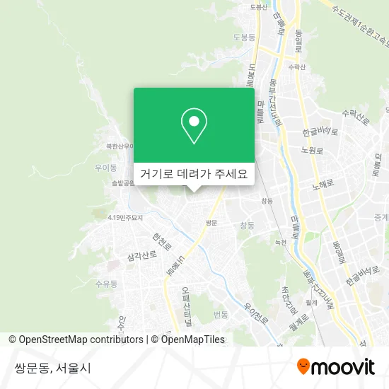 쌍문동 지도