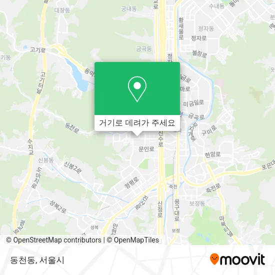 동천동 지도