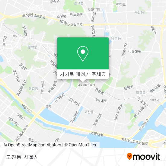 고잔동 지도
