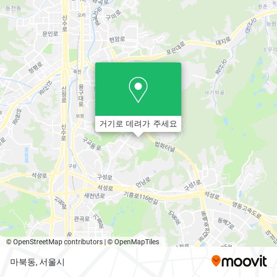 마북동 지도
