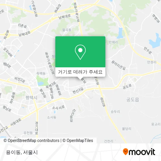 용이동 지도