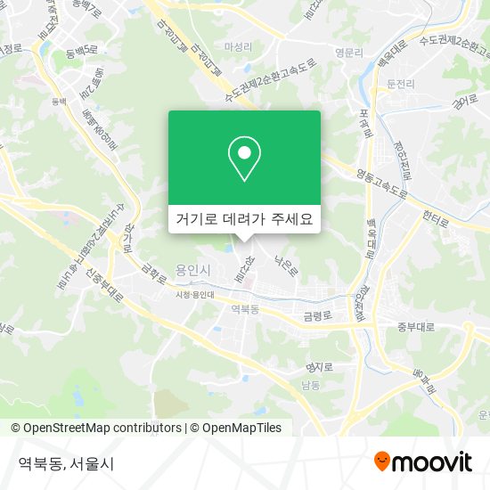 역북동 지도