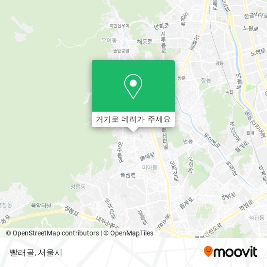 빨래골 지도