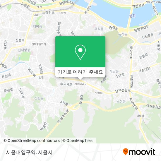 서울대입구역 지도