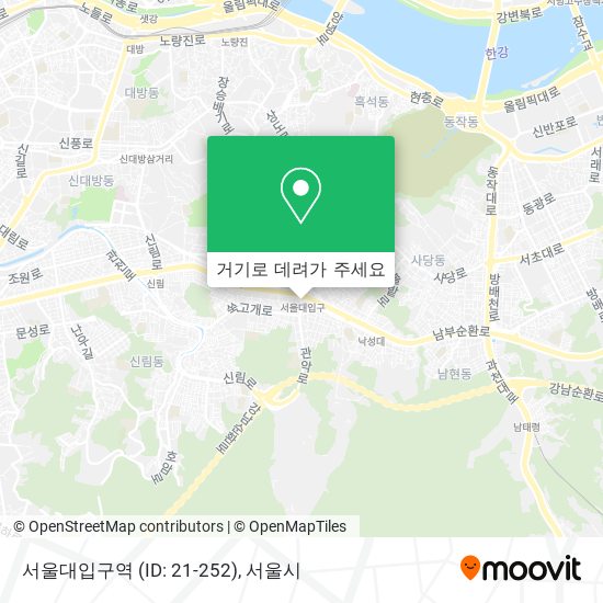 서울대입구역 (ID: 21-252) 지도