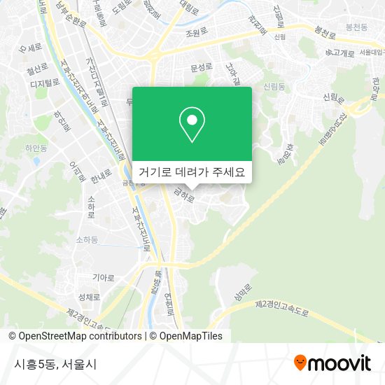 시흥5동 지도