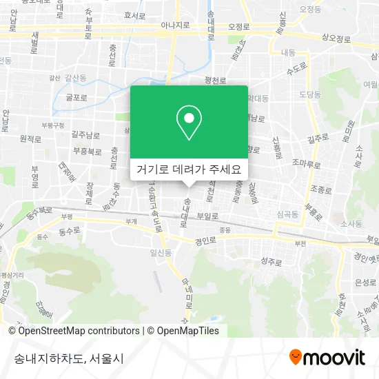 송내지하차도 지도