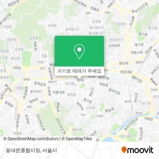 동대문종합시장 지도