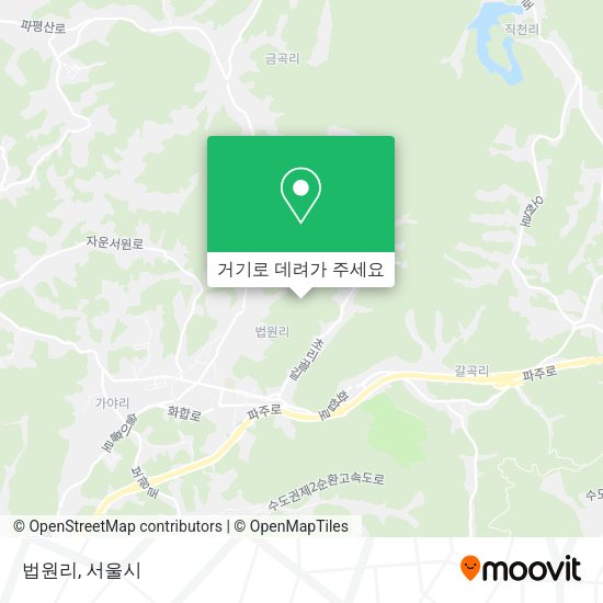 법원리 지도
