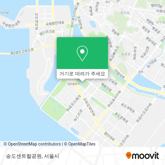 송도센트럴공원 지도