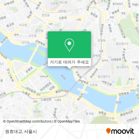 원효대교 지도