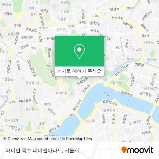 래미안 옥수 리버젠아파트 지도