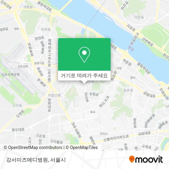 강서미즈메디병원 지도